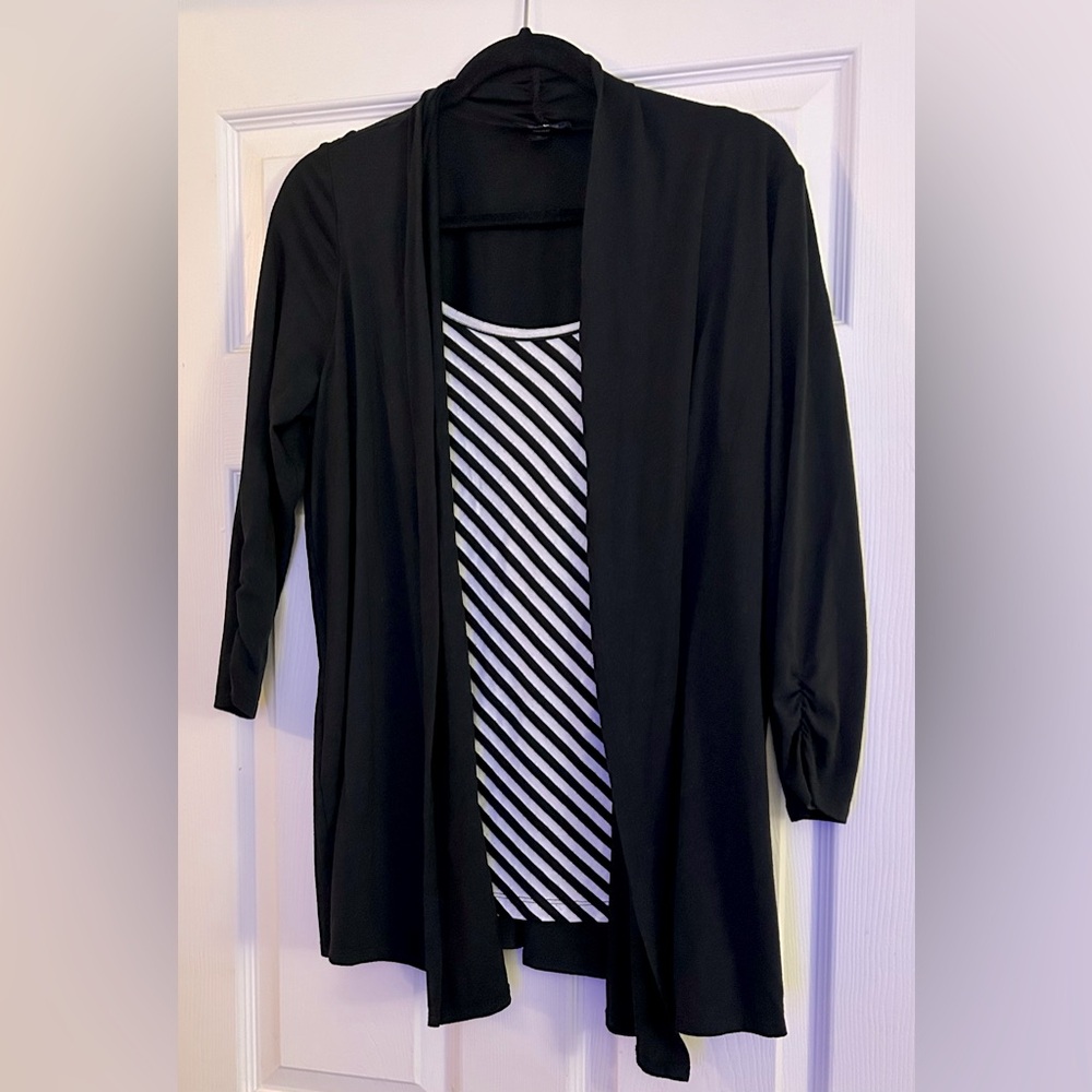 Alyx - XL - Black White Stripes One Piece Long Sleeve Top